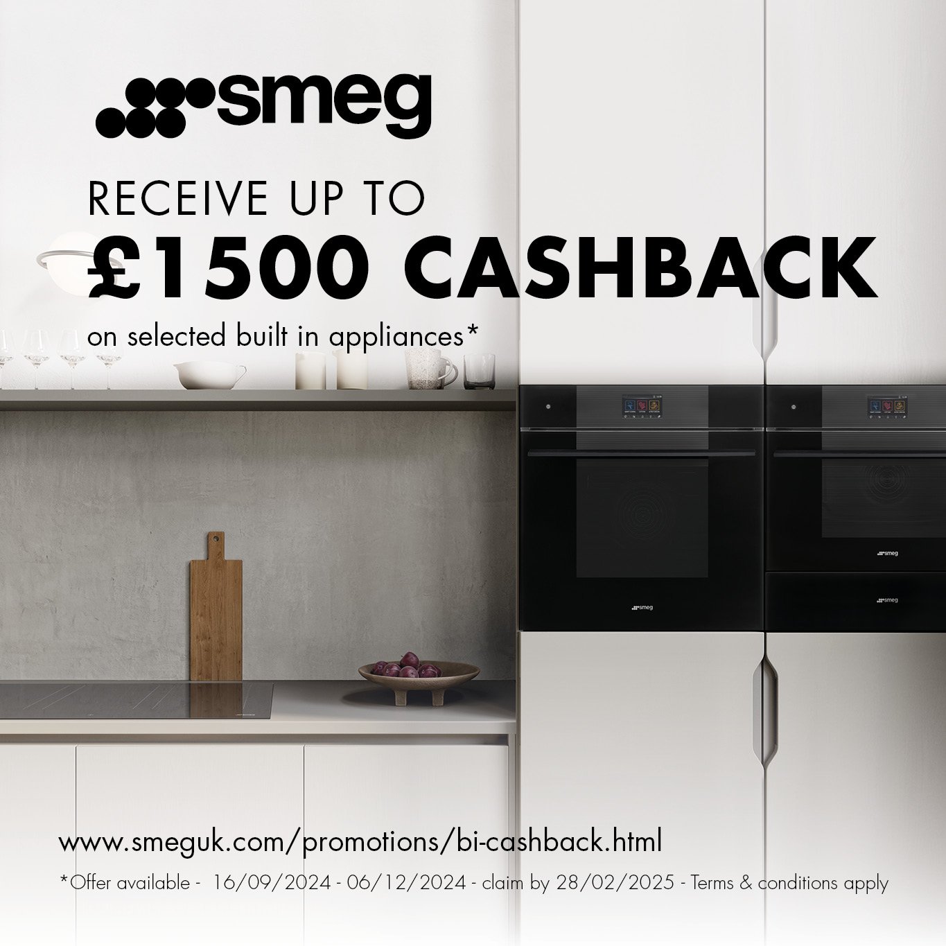 Smeg Receive up to £1500 Cashback