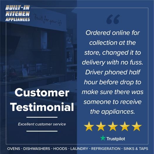 Customer Testimonial - Ordered for online collection