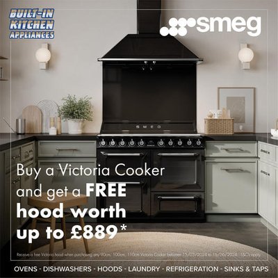 Smeg buy a selected Range cooker and get a free hood