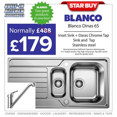 Blanco Dinas 6S Sink and Tap Pack