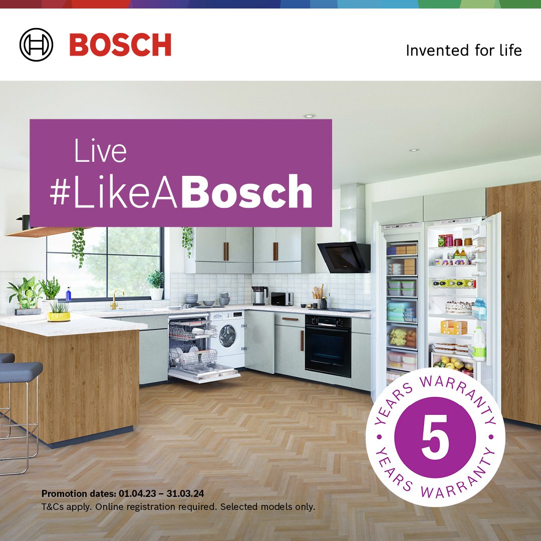 Bosch 5 Year warrant on selected products