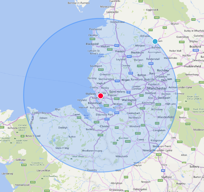 Local delivery service available within 40 miles of our Liverpool showroom