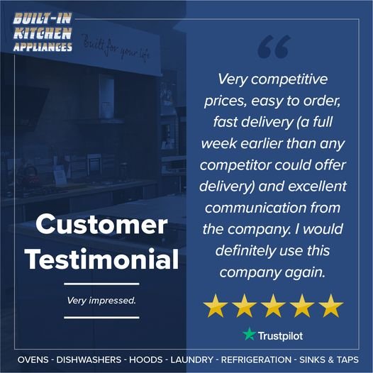 Customer Testimonial -Very competive prices, easy to order, fast delivery