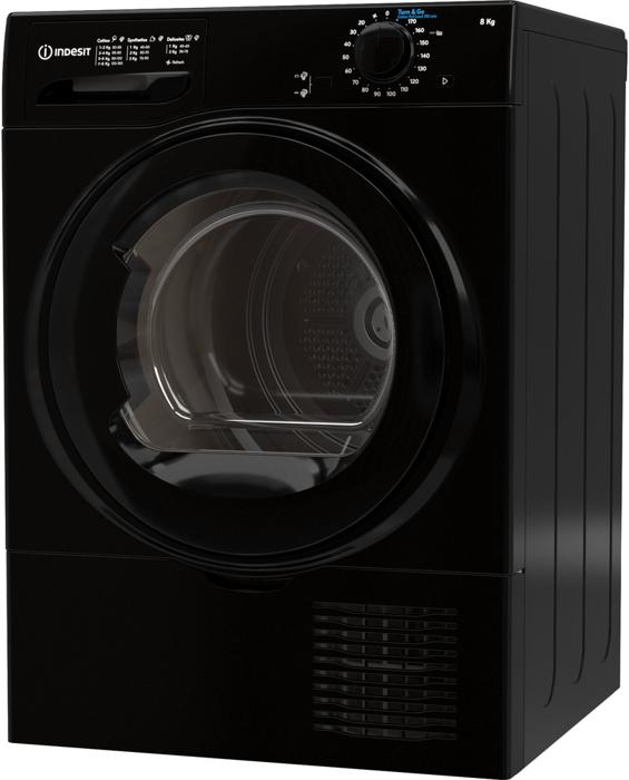 Indesit I2 D81B UK 8kg 59.5cm Condenser  ( I2D81B ) Freestanding Dryer Black