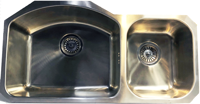 Homestyle DALLAS UM2036 2 Bowl Undermount Sink Stainless steel