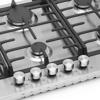Montpellier MGH90CX 86cm wide 5 Burner Cast Iron Pan Supports Gas Hob Stainless steel