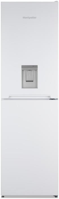 Montpellier MFF185DW 50/50 *Frost Free* 262Litre Non Plumbed Drinks Dispenser Freestanding Fridge-Freezer White
