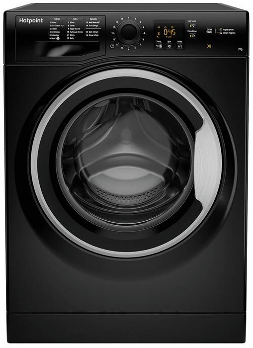 Hotpoint NSWM 742U BS 7kg 1400Spin ( NSWM742UBS ) Freestanding Washing Machine Black