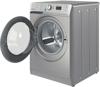 Indesit BWA81485XSUKN 8kg 1400spin 59.5cm Push & Wash Freestanding Washing Machine Silver