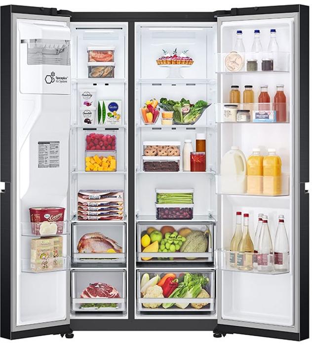 LG GSLV70MCTF NatureFRESH™ PlumbedIn 635Litre American Style Fridge