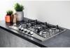 Hotpoint PCN 751 T/IX/H 75cm 5 burner with Cast Iron Pan Support ( PCN751TIXH ) Gas Hob Stainless steel