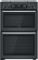 Hotpoint Cannon CD67G0C2CA 60cm Double Freestanding Gas Cooker Anthracite