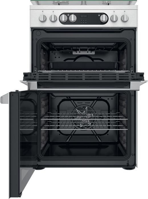 Hotpoint HDM67G9C2CX/U Electric Double Oven Freestanding Dual Fuel