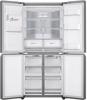 LG NatureFRESH™ GML844PZ6F Slim Multi-Door Fridge Freezer, 506-Litre American Style Fridge Freezer Shiny Steel