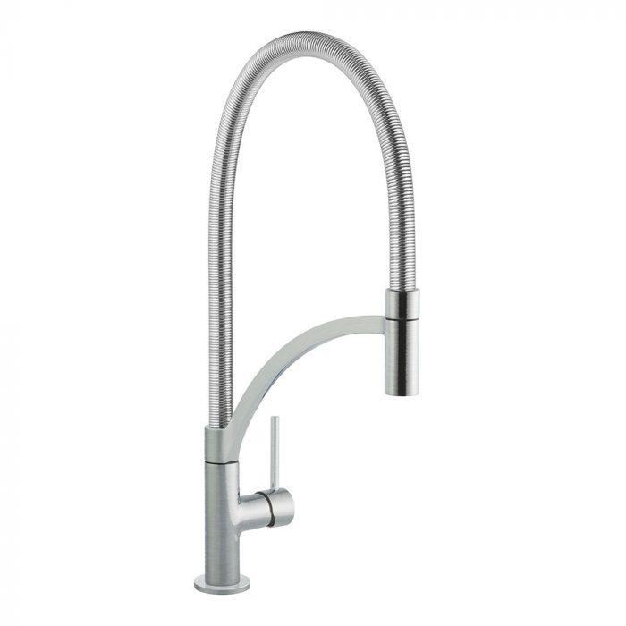 Carysil HS925 Single Lever Mixer ( HS925B ) Tap Brushed Steel