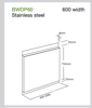 Blanco BWDP60 ( 451153 ) Decor Panel Splashback Stainless steel