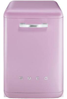 Smeg DF6FABRO 50's Retro Style Freestanding Dishwasher Pink