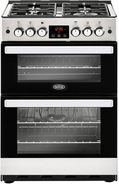 Belling Cookcentre 60G 60cm 82-Litre Gas Oven & Electric Grill ( 444410825 ) Freestanding Gas Cooker Stainless steel