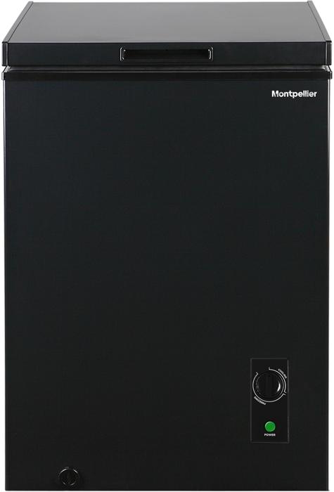 Montpellier MCF99BK-E 99-Litre Chest Freestanding Freezer Black