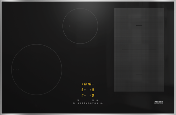 Miele KM7474FR 80.6cm, Built-In 4 Zone Induction Hob Clean Steel
