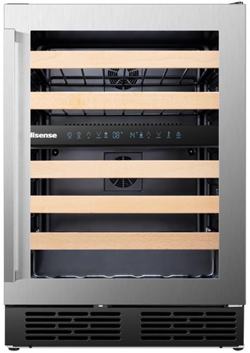 Hisense RW17W4NSWGF Built-In 46 Bottle dual temperature zones Wine Cooler Stainless steel