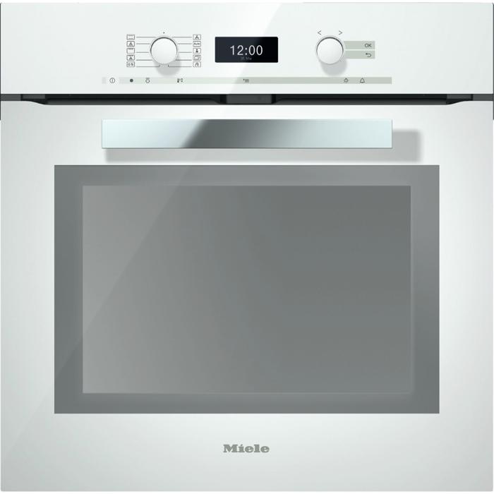 Miele H6460BP/BRWH PureLine Pyrolytic Built-in Single Electric Oven White