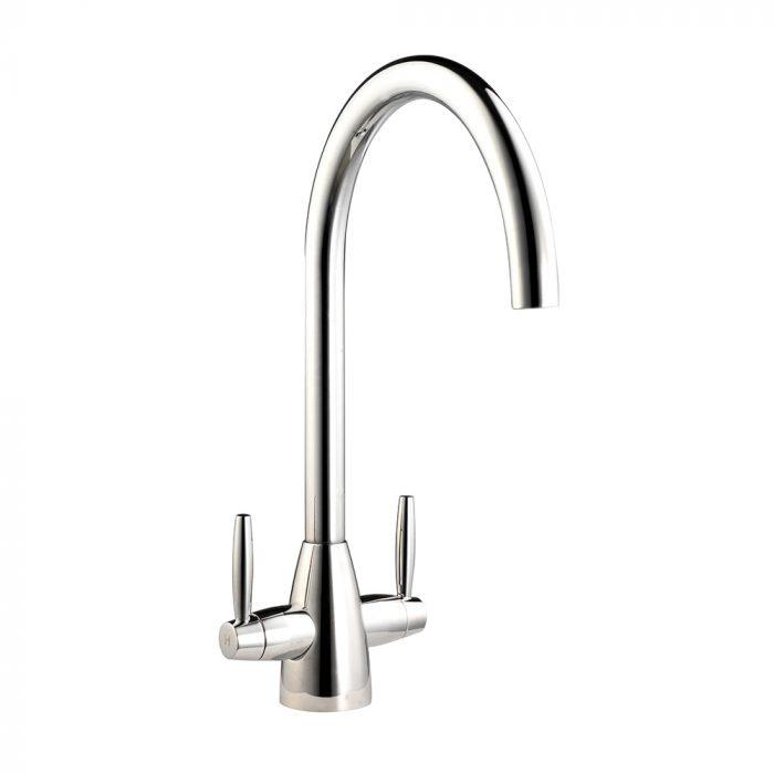 Homestyle HS935 Twin lever Swan Neck Tap Chrome