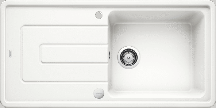 Blanco TOLON XL 6S Inset Ceramic Single Bowl Sink Crystal White