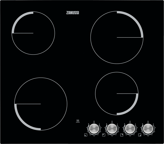 Zanussi ZV694NK 60CM Ceramic Hob Black