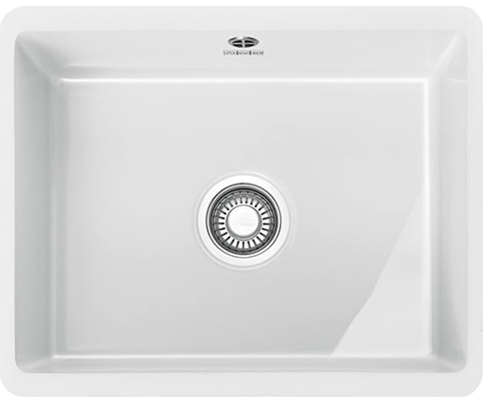 Franke KBK 110 50 Kubus Ceramic  (126.0330.603) Undermount Sink White