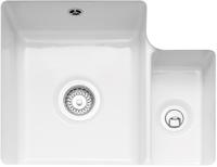 Caple ETT150U Ettra 150 Ceramic 1.5 Bowl Including Waste Kit CPK1101 Undermount Sink White