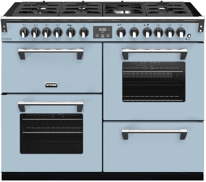 Stoves Richmond Deluxe S1100DF 110cm Dual Fuel ( 444411410 ) Dual Fuel Range Cooker Bright Skies