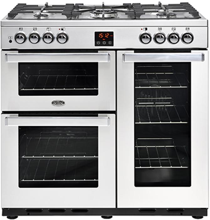 Belling Cookcentre 90DFT PSS 90cm ( 444444069 ) Dual Fuel Range Cooker Stainless steel