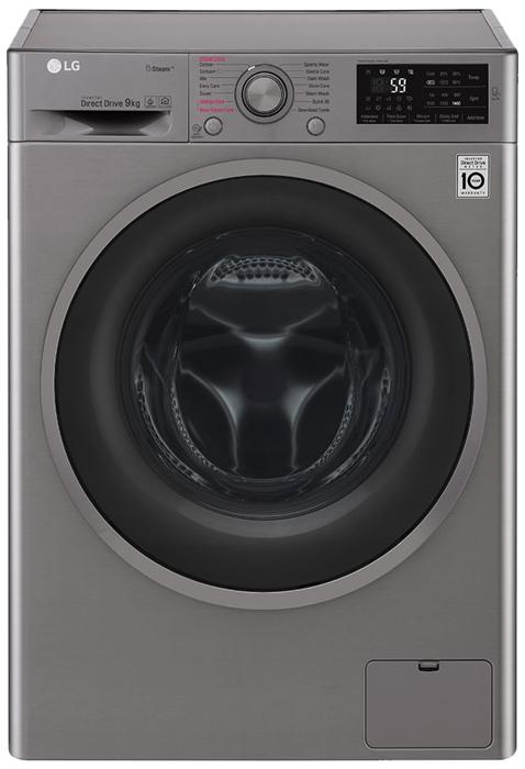 LG F4J609SS Steam Freestanding Washing Machine Graphite