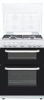 Hostess DOG60W 60cm Double oven with Glass Lid 27/71-Litres Freestanding Gas Cooker White