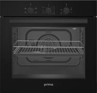 Prima PRSO105 Fan Assisted 60-Litre Built-in Single Electric Oven Black Glass