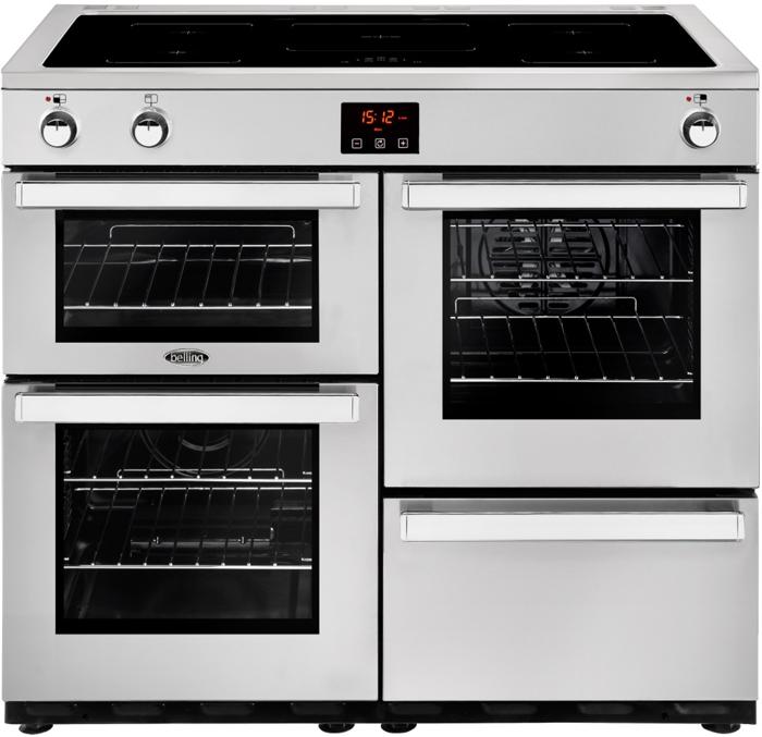 Belling Cookcentre 100Ei 100cm 444444090 Induction Professional Induction Range Cooker Stainless steel