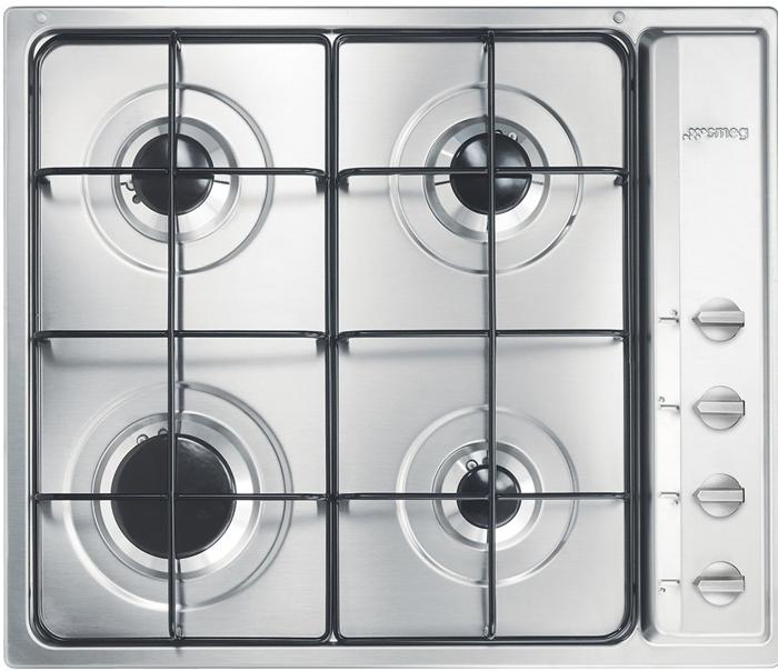 Smeg S64S 60cm Selezione Aesthetic Gas Hob Stainless steel
