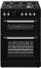 Newworld NWDFMRBL  60cm  Double Oven Freestanding Dual Fuel Cooker Black