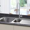Homestyle ET15 Deep Bowl Echo 1.5 Bow & drainer Inset Sink Stainless steel