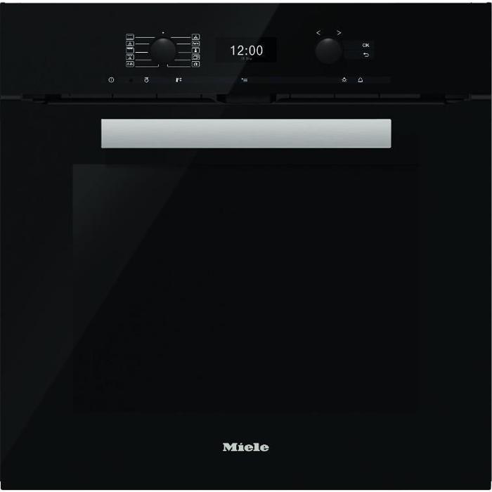 Miele H6460BP-OB Pureline Pyrolytic Built-in Single Electric Oven Black