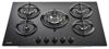 Stoves ST GTG75C 75cm 5 Gas Burners Cast Iron Pan Supports ( 444410196 ) Gas Hob Black