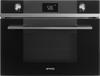 Smeg SF4102MCN Linea Combi-Microwave 45cm compact Built-in Microwave Black