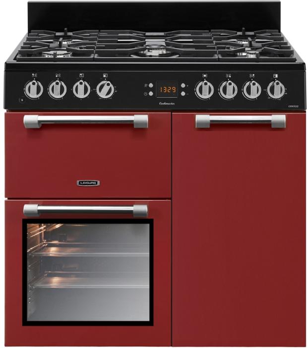 Leisure CK90F232R 90cm Cookmaster Dual Fuel Range Cooker Red