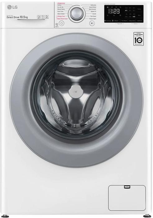 LG F4V310WSE Direct Drive  10.5kg  1360spin  AI DD™ Steam™ Freestanding Washing Machine White