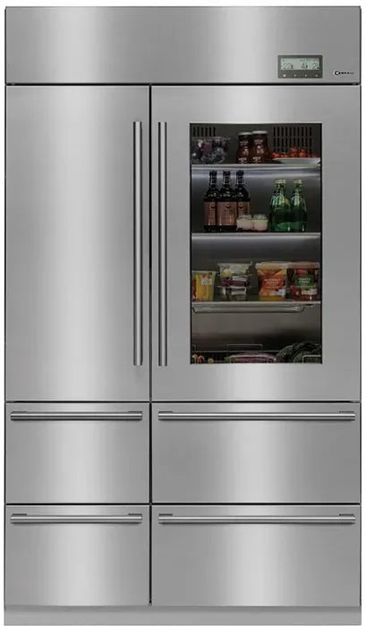 Caple CAFF60 1214cm 6 Compartment Frost Free American Style Fridge Freezer Stainless steel