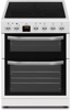 Newworld NWTOP63DCW 60cm Double Oven Freestanding Electric Cooker White
