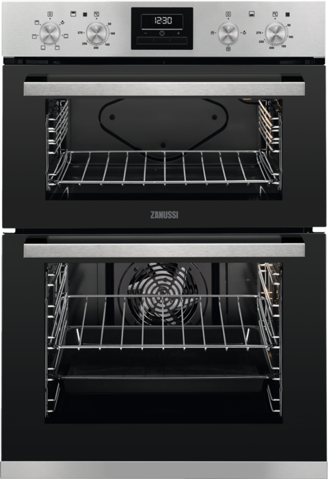 Zanussi ZOD35660XK 60cm Built-in Double Electric Oven Stainless steel