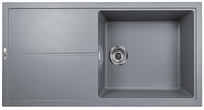 1810 Bladeuno 100i Large BLU/100/I/PQ/REV/LGE/913 600mm Single Bowl Purquartz Inset Sink Grey