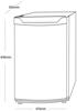 OEM LFIWH 48cm Under counter fridge with 3* Ice Box Freestanding Fridge White